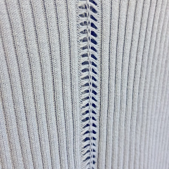 S French Connection Long Sleeve Knit Top Hole Design Knitted Sweater V Neck - Picture 8 of 9